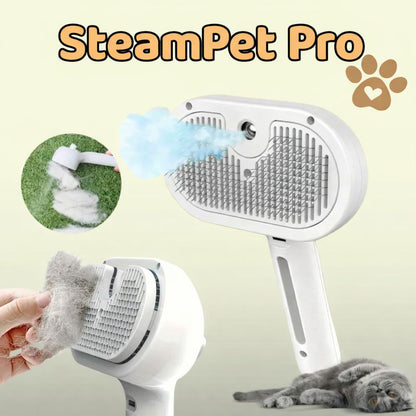 Pawsy™ SteamPet Pro – Szczotka parowa 3w1 PREMIUM