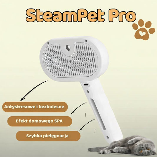 Pawsy™ SteamPet Pro – Szczotka parowa 3w1 PREMIUM